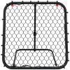 Fotbollsnät med rebounder justerbart svart 84x73x60-80 cm stål vidaXL – miniatyr 4
