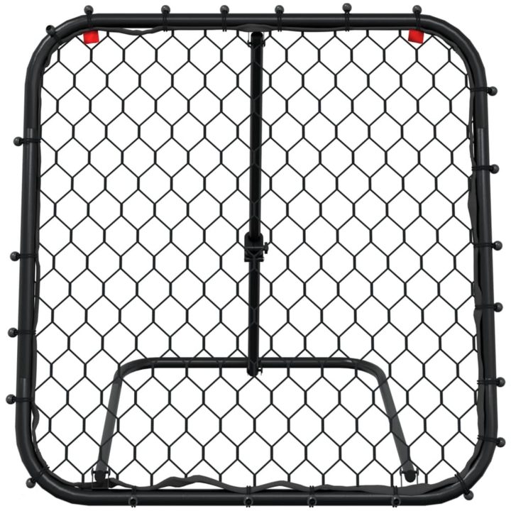 Fotbollsnät med rebounder justerbart svart 84x73x60-80 cm stål vidaXL – bild 4