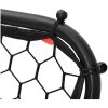 Fotbollsnät med rebounder justerbart svart 84x73x60-80 cm stål vidaXL – miniatyr 7