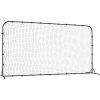 Fotbollsnät med rebounder svart 366x90x183 cm HDPE vidaXL – miniatyr 2