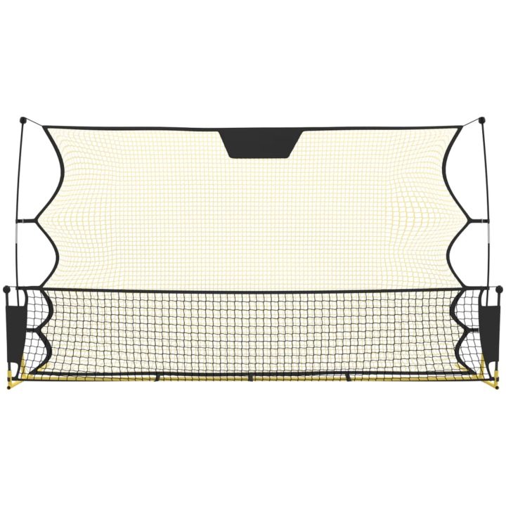 Fotbollsnät med rebounder svart och gul 183x85x120 cm polyester vidaXL – bild 3