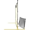 Fotbollsnät med rebounder svart och gul 183x85x120 cm polyester vidaXL – miniatyr 4