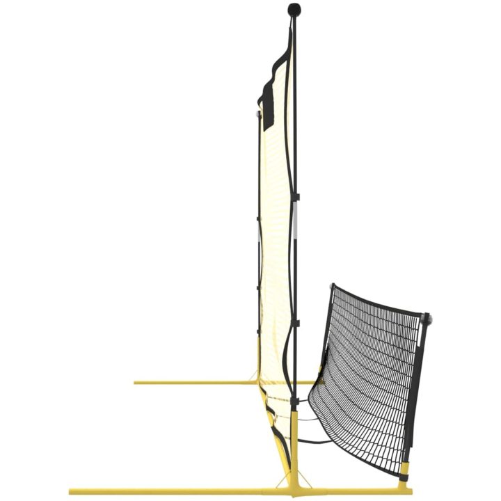Fotbollsnät med rebounder svart och gul 183x85x120 cm polyester vidaXL – bild 4
