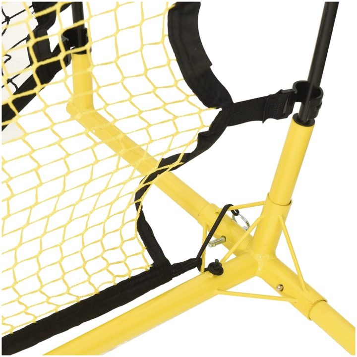 Fotbollsnät med rebounder svart och gul 183x85x120 cm polyester vidaXL – bild 5