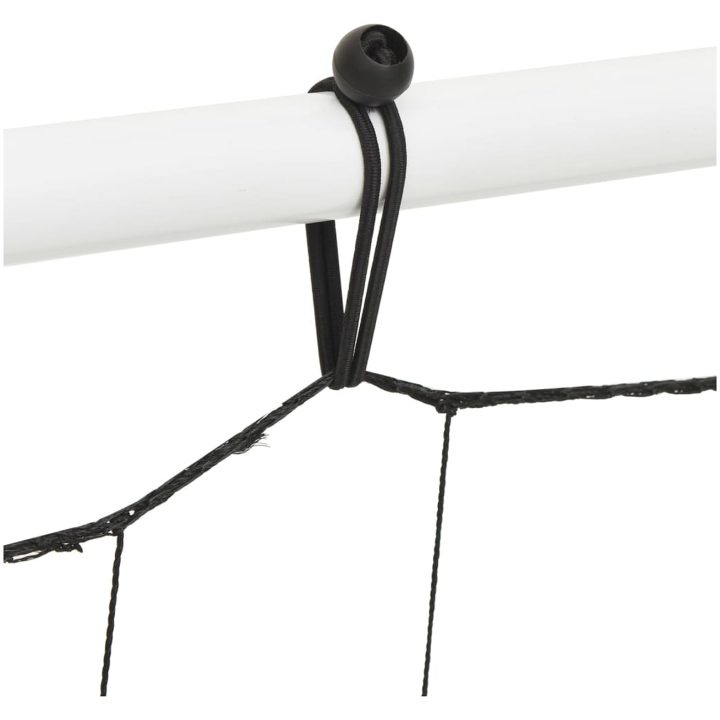 Fotbollsnät med rebounder vit&svart 184x61x123 cm stål och PE vidaXL – bild 5