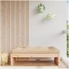 Fotpall för trädgården 120x80 cm massiv furu vidaXL – miniatyr 1