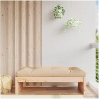 Fotpall för trädgården 120x80 cm massiv furu vidaXL