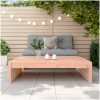 Fotpall för trädgården 120x80 cm massivt douglasträ vidaXL – miniatyr 3