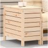 Fotpall för trädgården 62x31,5x52 cm massiv furu vidaXL – miniatyr 1