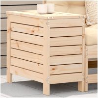 Fotpall för trädgården 62x31,5x52 cm massiv furu vidaXL
