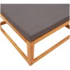 Fotpall för trädgården 65x65x29 cm massivt akaciaträ vidaXL – miniatyr 7