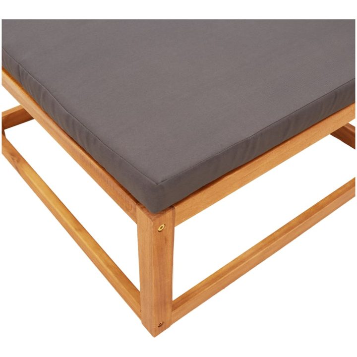 Fotpall för trädgården 65x65x29 cm massivt akaciaträ vidaXL – bild 7