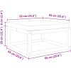 Fotpall för trädgården 65x65x29 cm massivt akaciaträ vidaXL – miniatyr 9