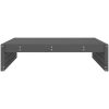 Fotpall för trädgården grå 120x80 cm massiv furu vidaXL – miniatyr 4