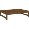 Fotpall för trädgården honungsbrun 120x80 cm massiv furu vidaXL – miniatyr 2