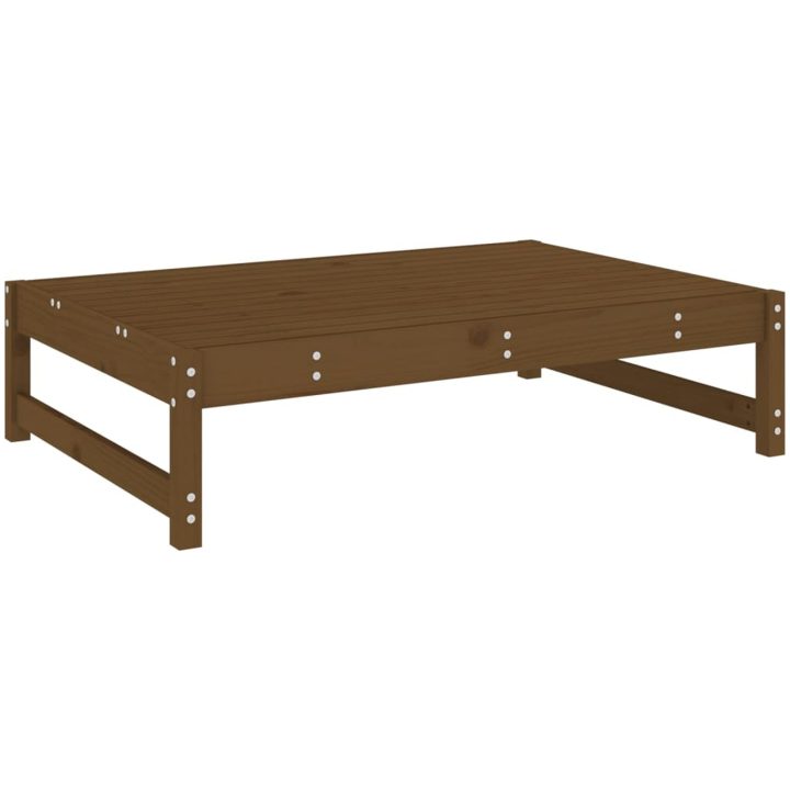 Fotpall för trädgården honungsbrun 120x80 cm massiv furu vidaXL – bild 2