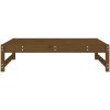 Fotpall för trädgården honungsbrun 120x80 cm massiv furu vidaXL – miniatyr 4