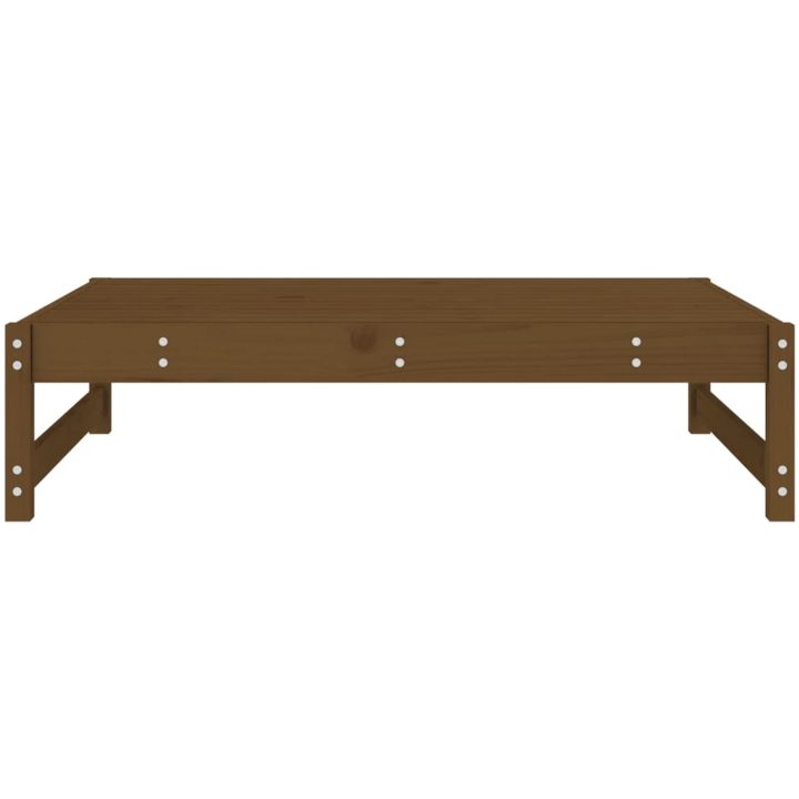 Fotpall för trädgården honungsbrun 120x80 cm massiv furu vidaXL – bild 4