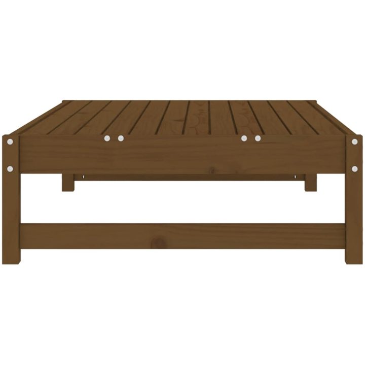 Fotpall för trädgården honungsbrun 120x80 cm massiv furu vidaXL – bild 5