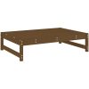 Fotpall för trädgården honungsbrun 120x80 cm massiv furu vidaXL – miniatyr 6
