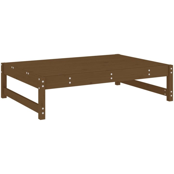 Fotpall för trädgården honungsbrun 120x80 cm massiv furu vidaXL – bild 6