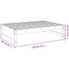Fotpall för trädgården honungsbrun 120x80 cm massiv furu vidaXL – miniatyr 8