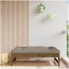 Fotpall för trädgården honungsbrun 120x80 cm massiv furu vidaXL – miniatyr 1
