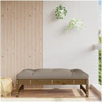 Fotpall för trädgården honungsbrun 120x80 cm massiv furu vidaXL