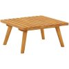 Fotpall för trädgården med dyna 60x60x29 cm massiv akacia vidaXL – miniatyr 5