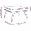 Fotpall för trädgården med dyna 60x60x29 cm massiv akacia vidaXL – miniatyr 8