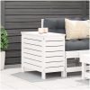 Fotpall för trädgården vit 62x31,5x52 cm massiv furu vidaXL – miniatyr 3