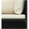 Fotpall till modulsoffa med dyna svart konstrotting vidaXL – miniatyr 7
