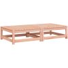 Fotpallar med dynor för trädgården 2 st massivt douglasträ vidaXL – miniatyr 4