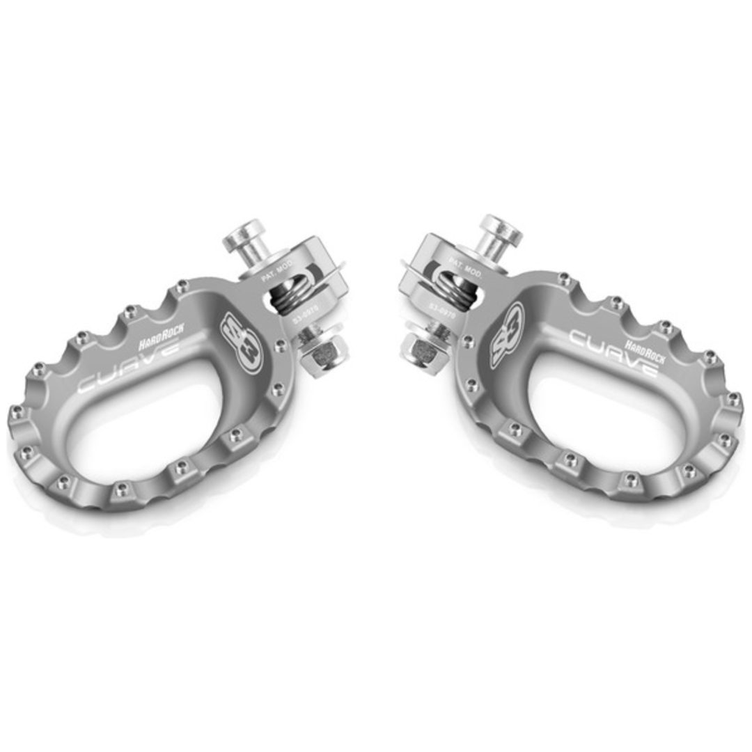 Fotpinnar Curve Aluminium Silver S3