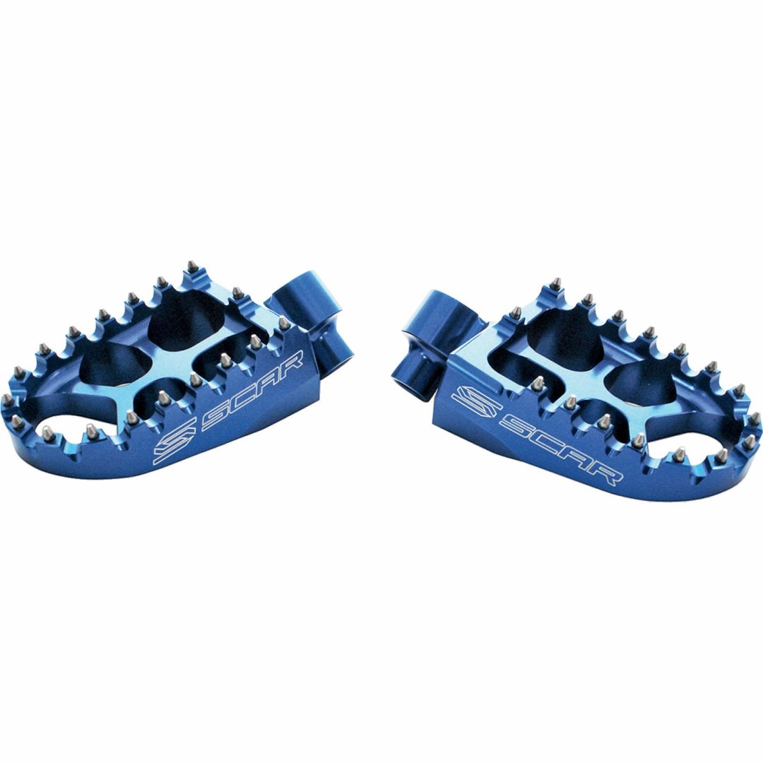 Fotpinnar Evolution Racing SCAR Evolution Aluminium Blå