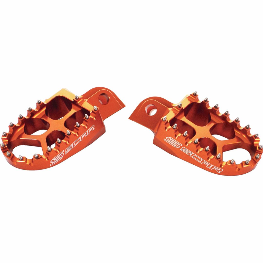 Fotpinnar Evolution Racing SCAR Orange