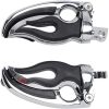 Fotpinnar Flamin Switchblade Svart/Krom KURYAKYN För TAPERED Adapters – miniatyr 1