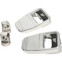 Fotpinnar Polerad/silver SLYFOX