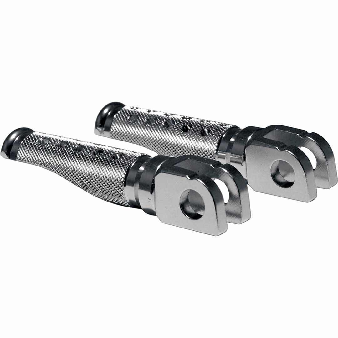 Fotpinnar Slash-Cut Silver Emgo FOOTPEGS SLASH-CUT SILVER