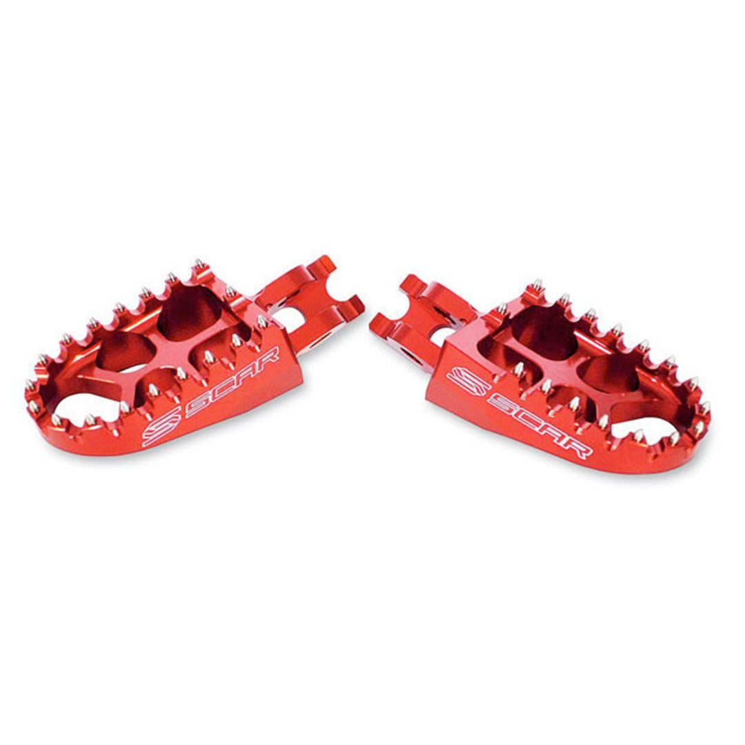 Fotpinnar Standard SCAR Standard Aluminium Röd