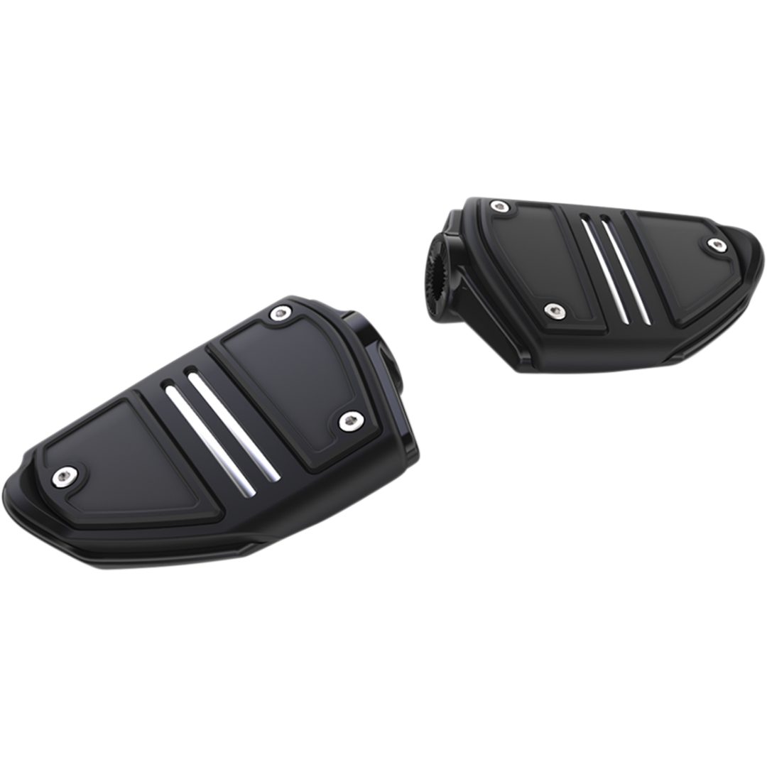 Fotpinnar Twin Rail Svart/krom CIRO Fotpinnar