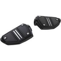 Fotpinnar Twin Rail Svart/krom CIRO