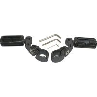 Fotpinne Highway Pegs Med Monteringsarmar Svart Matt Pulverlackerad RIVCO PRODUCTS