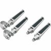 Fotpinne med gummilägg Svart Krom Polerad DRAG SPECIALTIES Bolt-on – miniatyr 1