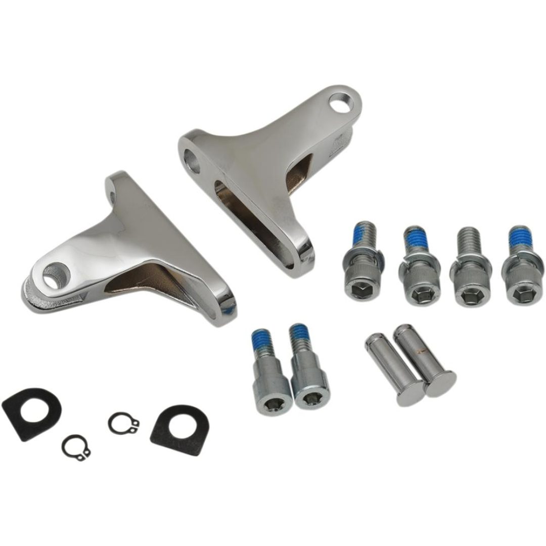 Fotpinnesats Kort Passagerare Krom/polerad DRAG SPECIALTIES