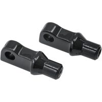 Fotpinnsadapter Front-splined Svart Glansig KURYAKYN