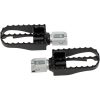 Fotpinnsset Dam MX Svart Krom BURLY BRAND – miniatyr 2
