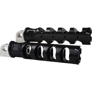 Fotpinnsset Muzzle Brake Fällbara Svart ACCUTRONIX