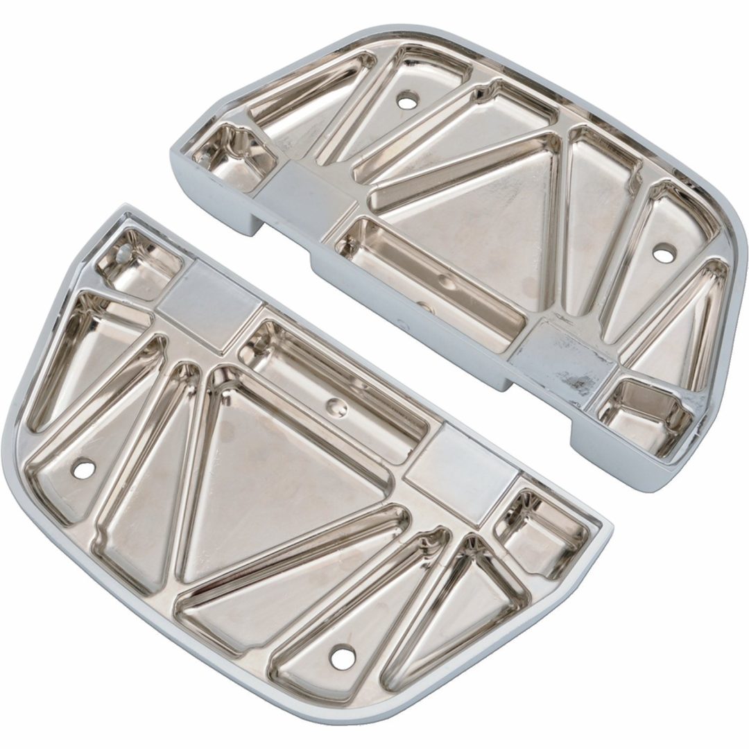 Fotplatta Passagerar D-formad Krom/Silver DRAG SPECIALTIES