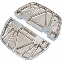 Fotplatta Passagerar D-formad Krom/Silver DRAG SPECIALTIES